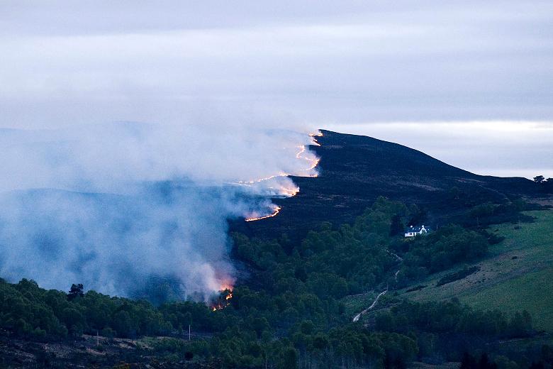 حرائق غابات اسكتلندا تحذر من خطر شديد