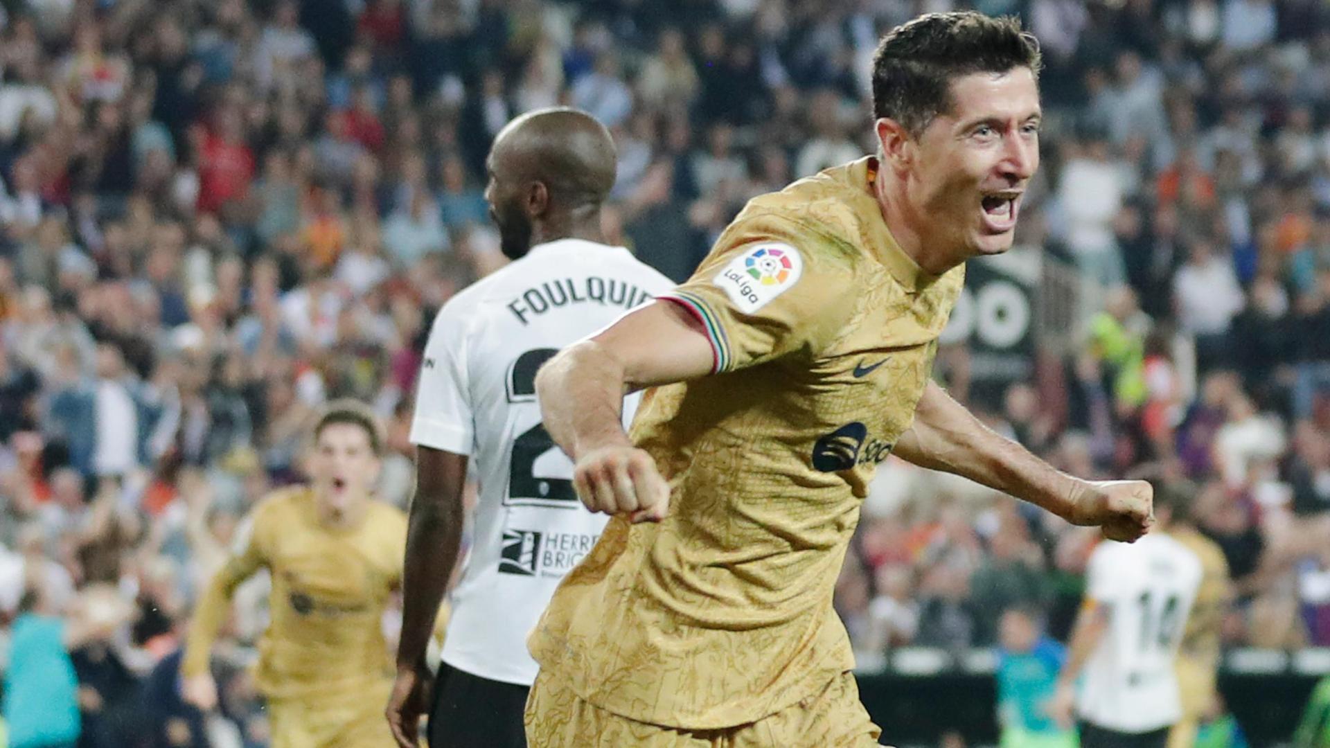 Lewandowski égalise le record de Messi en Liga