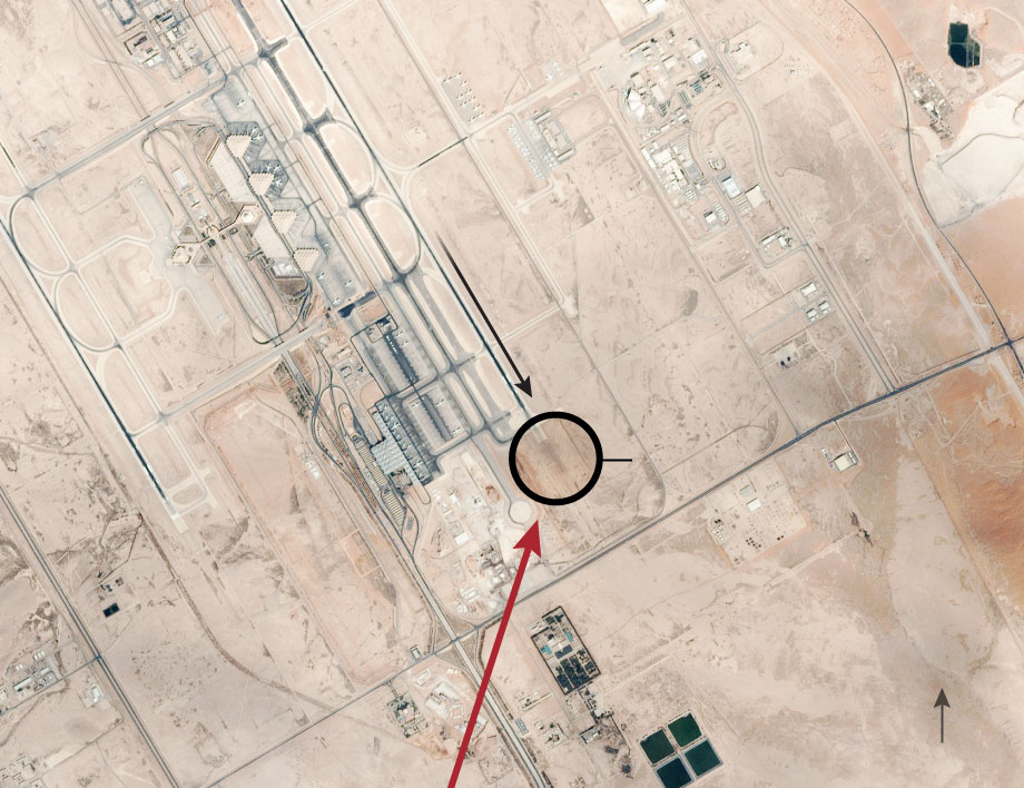 Abfangen ballistischer Raketen Richtung Riad