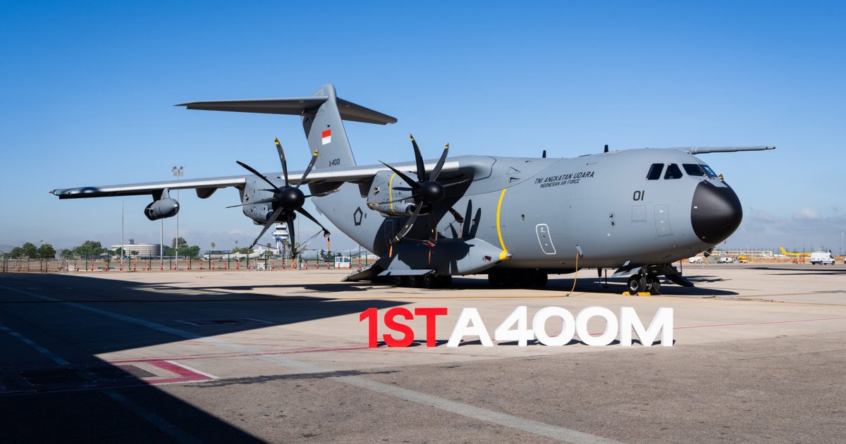 وصول الطائرة Airbus A400M إلى إندونيسيا