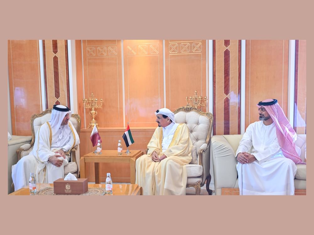 استقبال حاكم عجمان للقنصل العام السوري