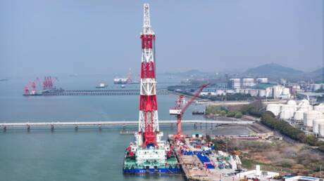 China startet das größte Schiff zur Pfahlgründung