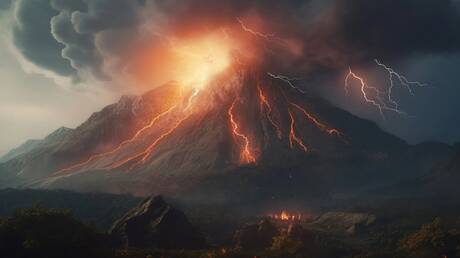 البرق البركاني: ظاهرة طبيعية مثيرة