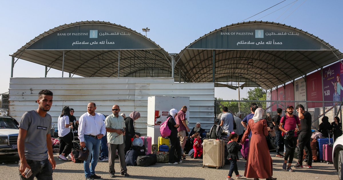 Rückkehrer nach Gaza über den Grenzübergang Rafah