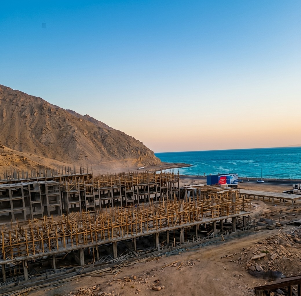 إنجاز 40% من مشروع «لوجانو الجلالة» في العين السخنة