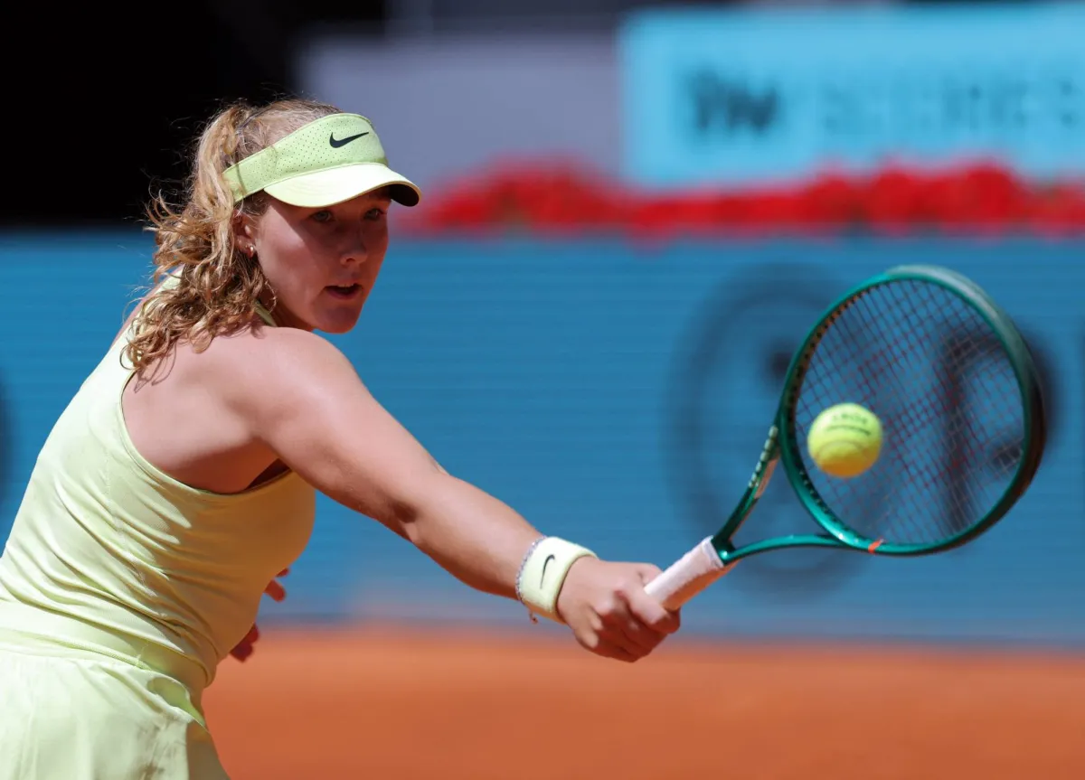 ميرا أندرييفا تتأهل لنصف نهائي مدريد المفتوحة