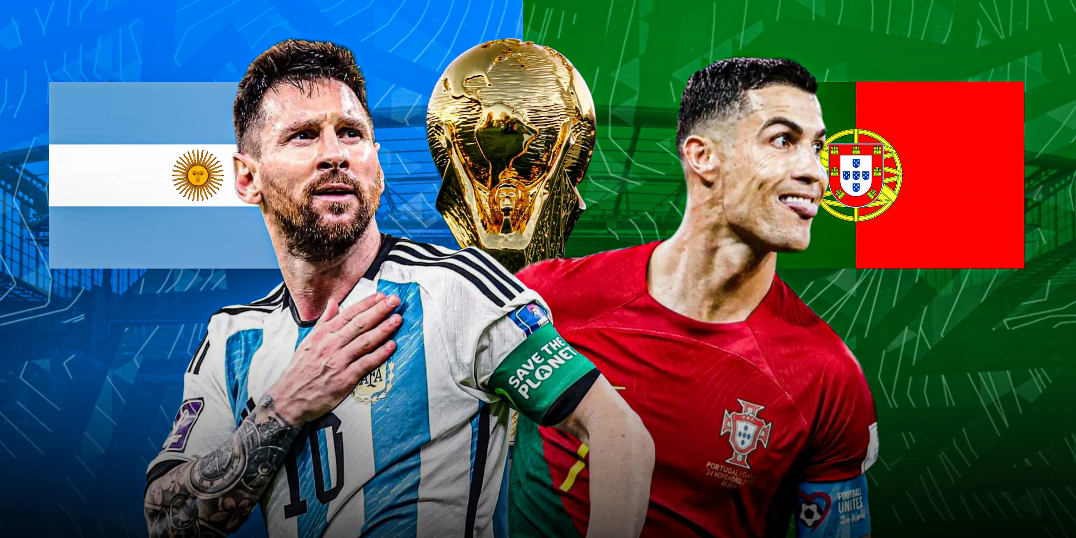 ميسي يؤكد: البرتغال أكثر حظاً من الأرجنتين في كأس العالم