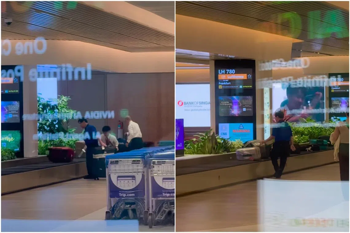 سلوك غير مقبول في مطار شانغي