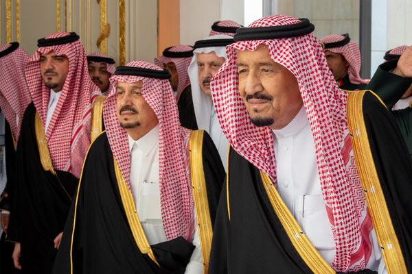 Begrüßung der Khashoggi-Söhne in Riad