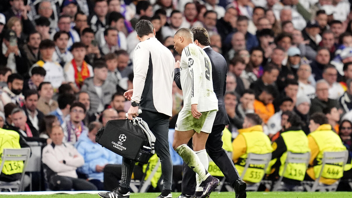 غياب مبابي عن ريال مدريد حتى نهاية الموسم