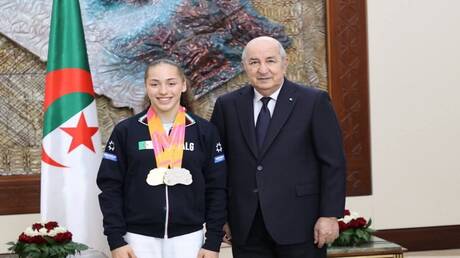 نجاح كيليا نمور في كأس العالم للجمباز بمصر