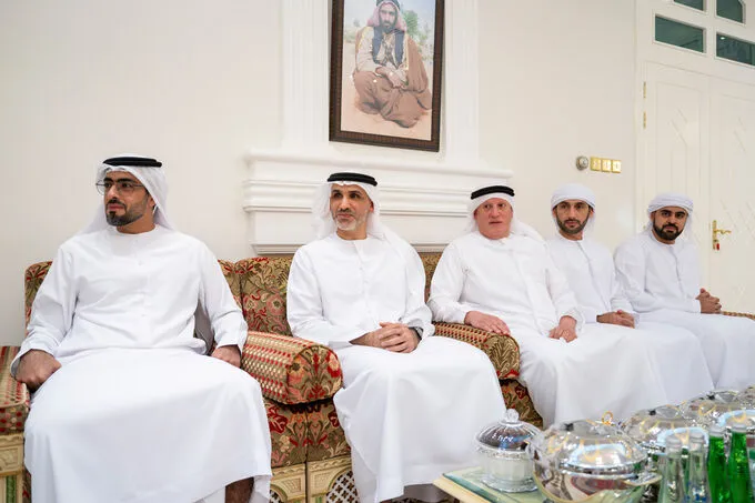 استقبال الملازم عبيد الكعبي الحاصل على سيف الشرف