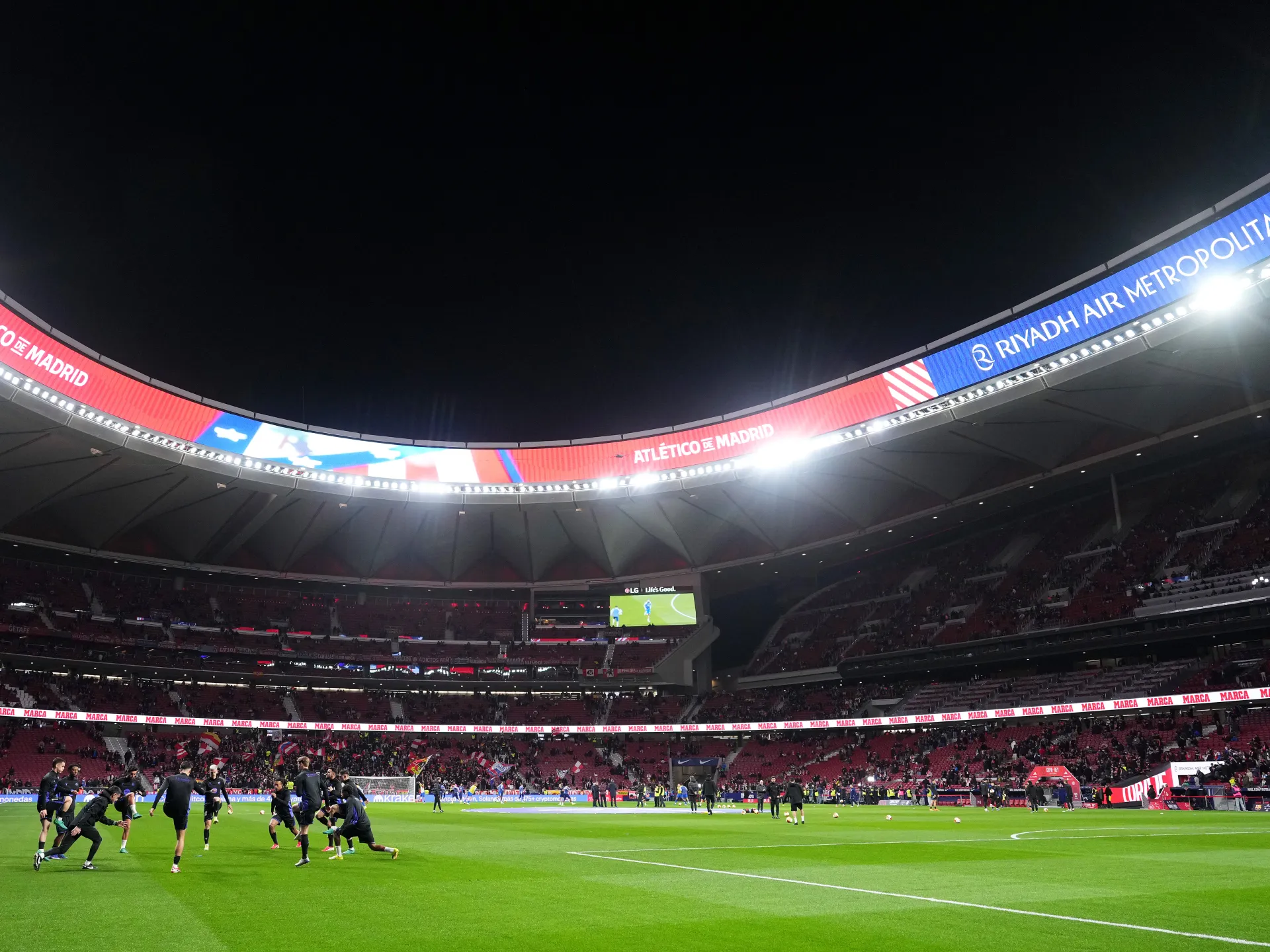 Begegnung zwischen Atlético Madrid und Barcelona in der Liga