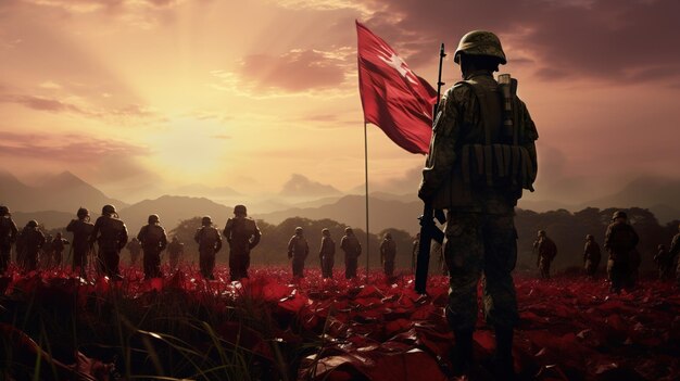 Tribute to Indonesian Soldier Killed in Lebanon