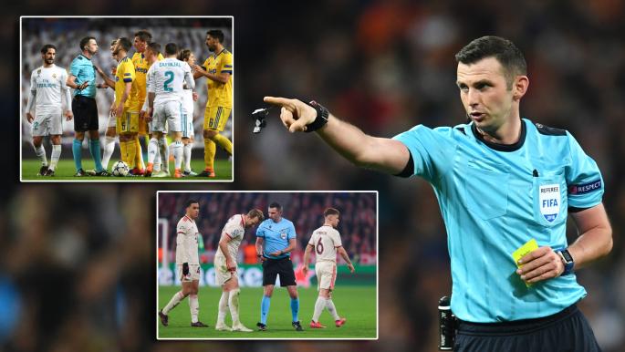 Michael Oliver leitet das Spiel zwischen Real Madrid und Bayern München