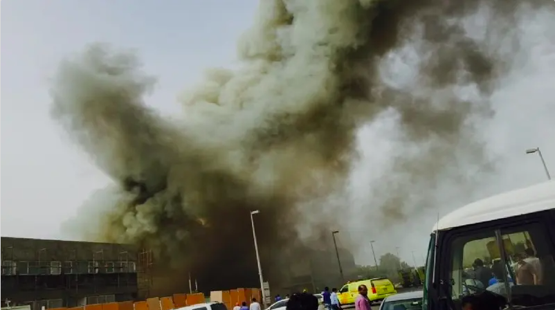 إخماد حرائق في مصنع بروج بأبوظبي