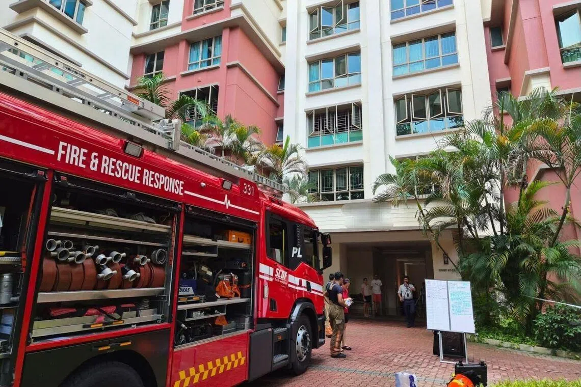 Fire in residential complex in Punggol