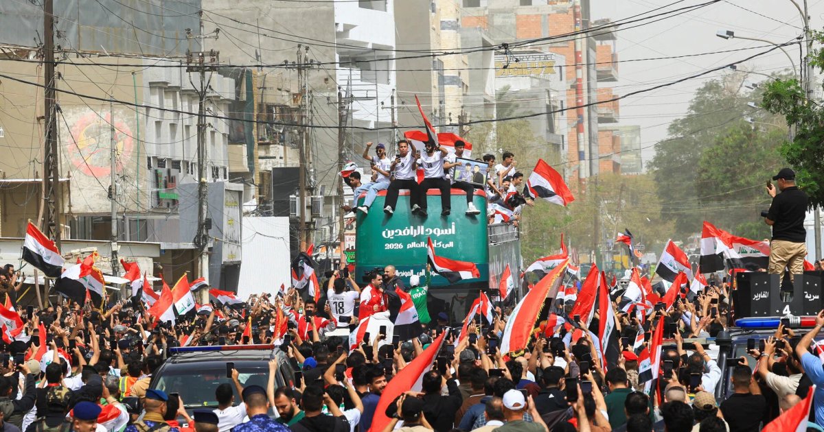 Célébrations à Bagdad après la qualification de l'équipe irakienne