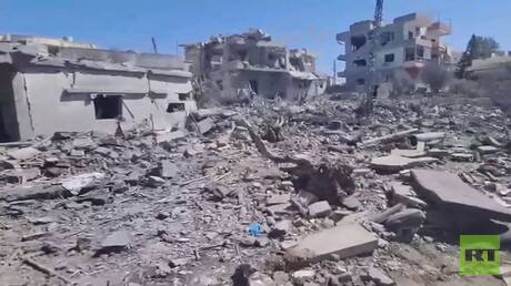 غارة إسرائيلية تدمر بلدة جبشيت في لبنان