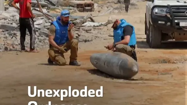 الأمم المتحدة تحذر من الذخائر غير المنفجرة في غزة