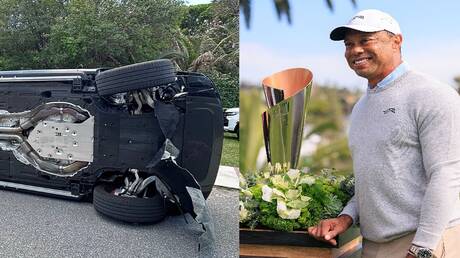 تايغر وودز يعتقل ويعلن عن توقف مؤقت عن الرياضة