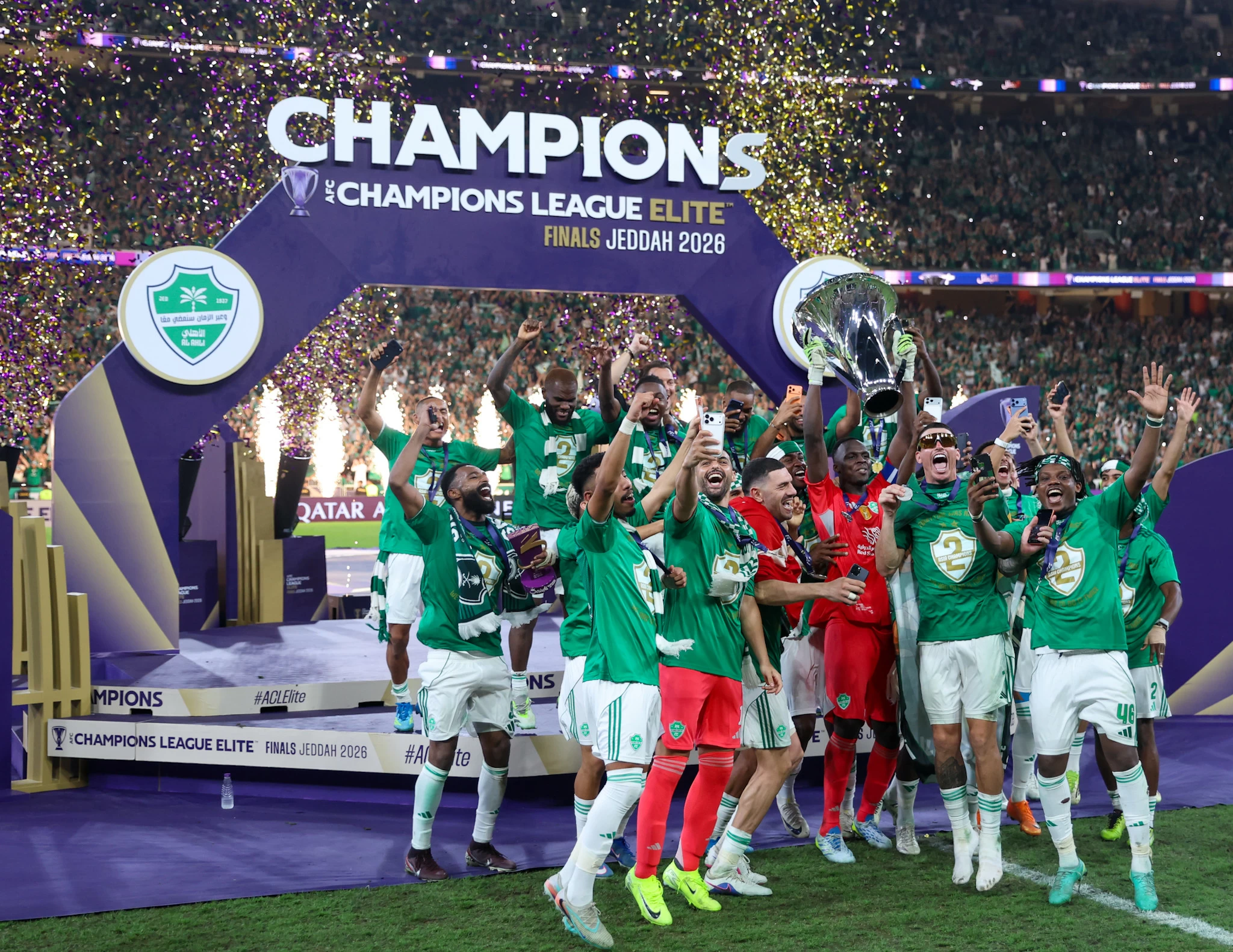 الأهلي يحقق دوري أبطال آسيا للمرة الثانية