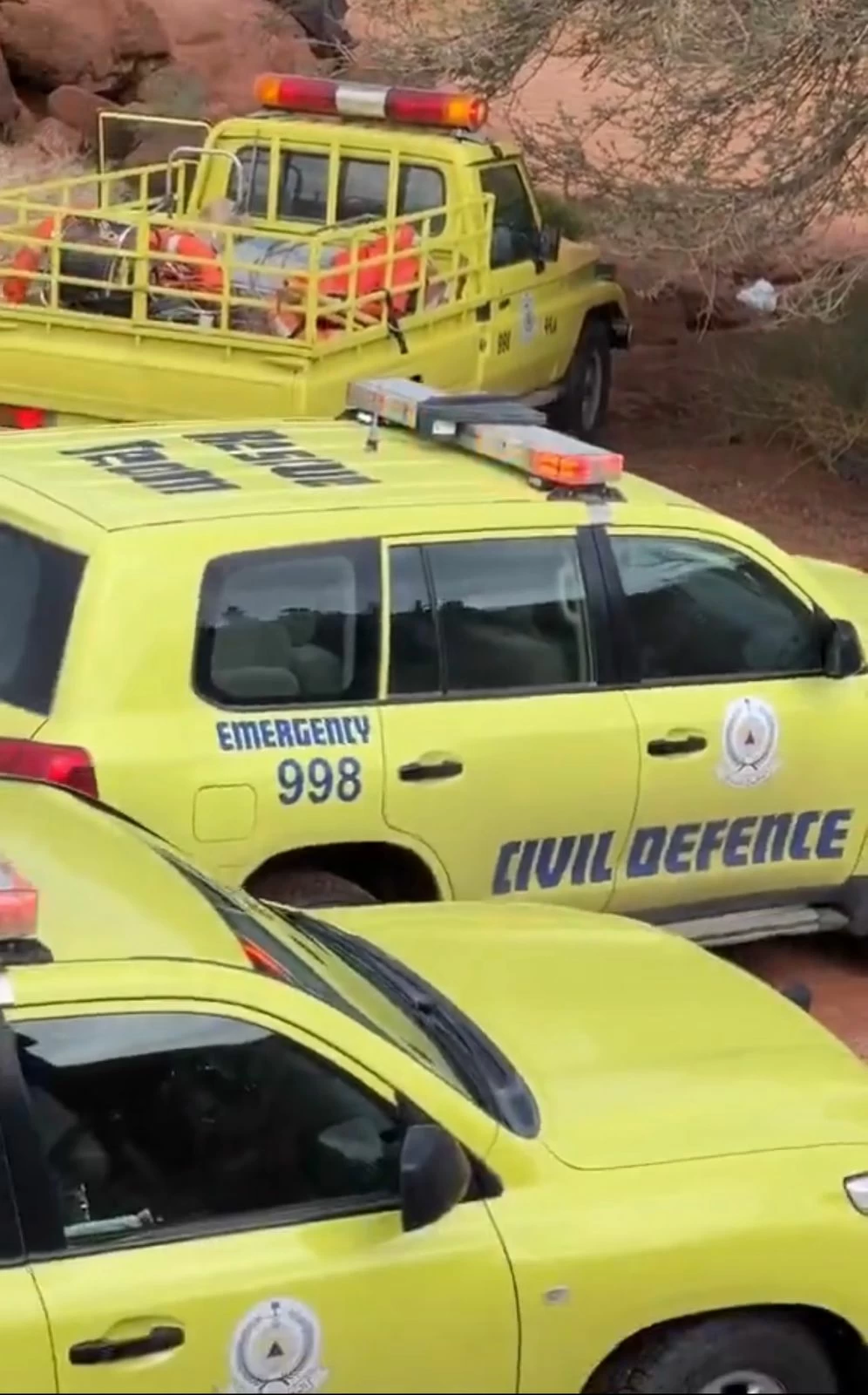 Rettung von zwei Personen aus Hochwasser in Hail