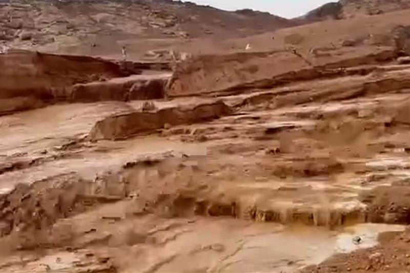 أمطار غزيرة في شمال سيناء وتأثيراتها