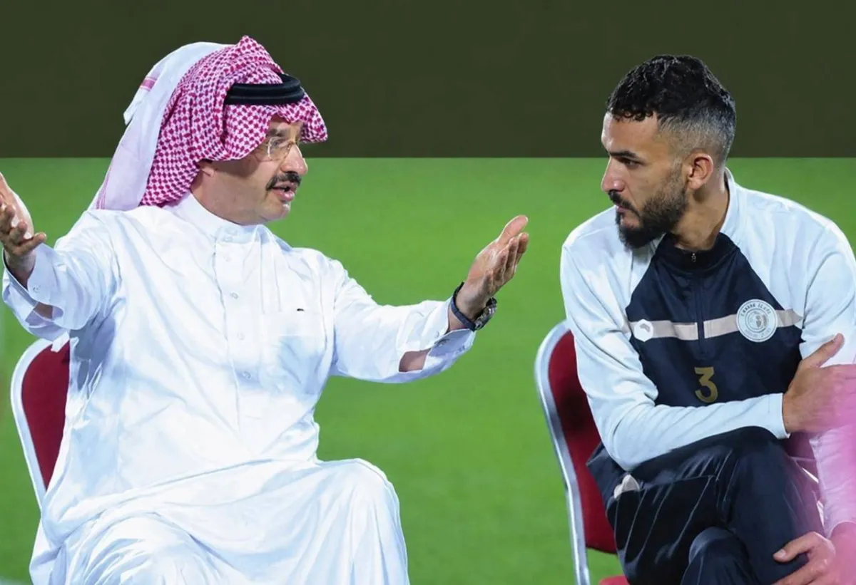 زيارة الأمير تركي بن طلال لتدريبات ضمك