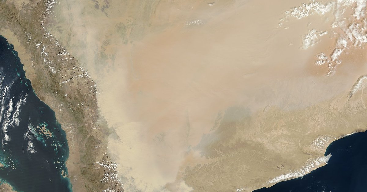 Alerte aux vents actifs et poussière à Riyad