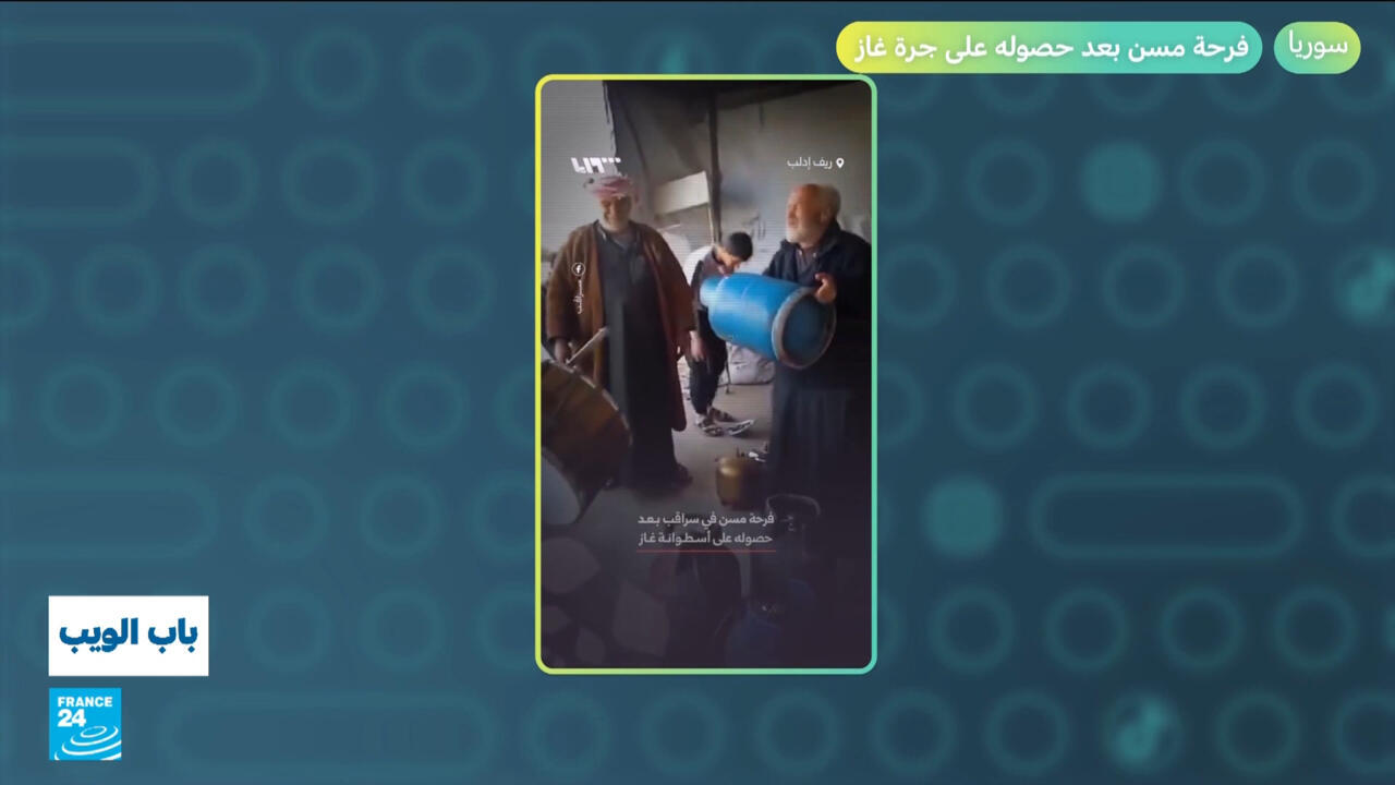 Freude eines syrischen Seniors über Gasflasche sorgt für Diskussion