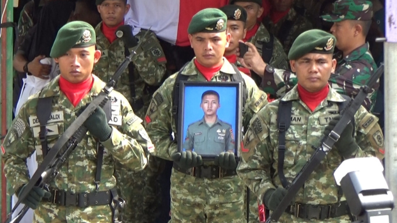 Grand Funeral for Captain Anumertha Farizal in Indonesia
