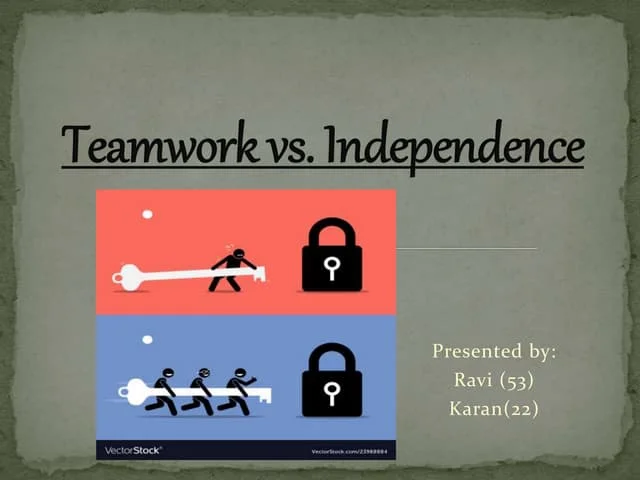Work Preferences: Teamwork or Independence?