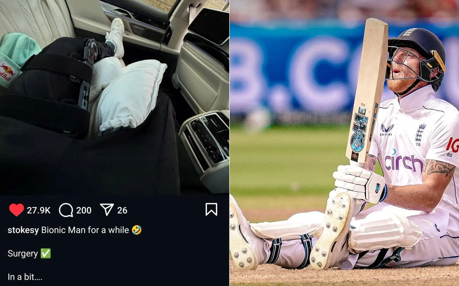 Blessure de Ben Stokes et impact sur l'équipe d'Angleterre