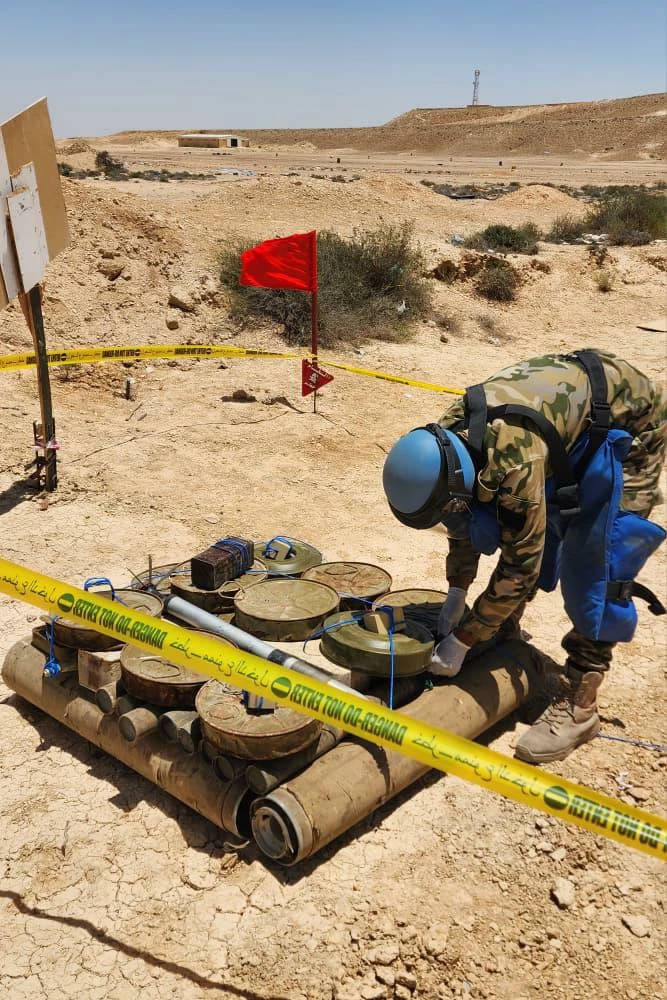 إتلاف الألغام في حضرموت ضمن جهود مشروع "مسام"