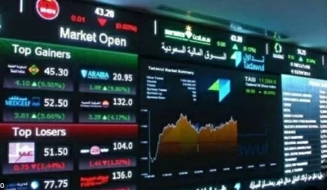 ارتفاع مؤشر نمو وانخفاض الأسهم الرئيسية في السعودية