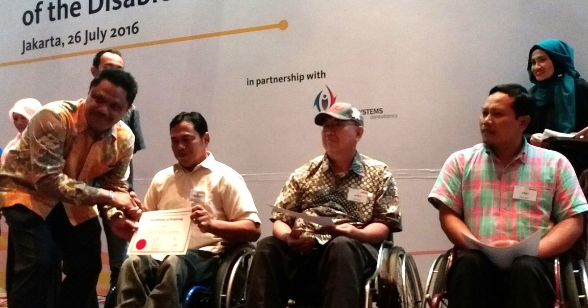 La Banque de Jakarta soutient les personnes handicapées