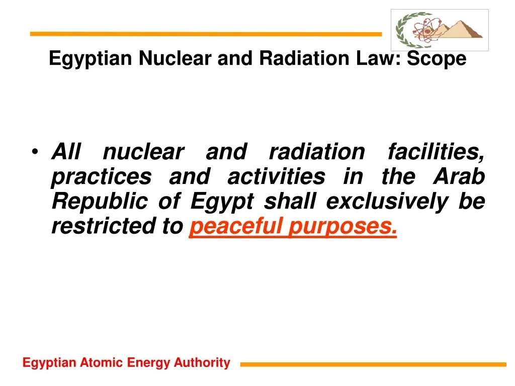 New Nuclear Activities Amendments in Egypt Before Parliament