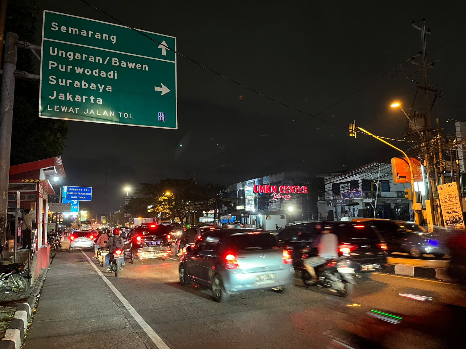 Embouteillage à Semarang avec le retour vers Jakarta