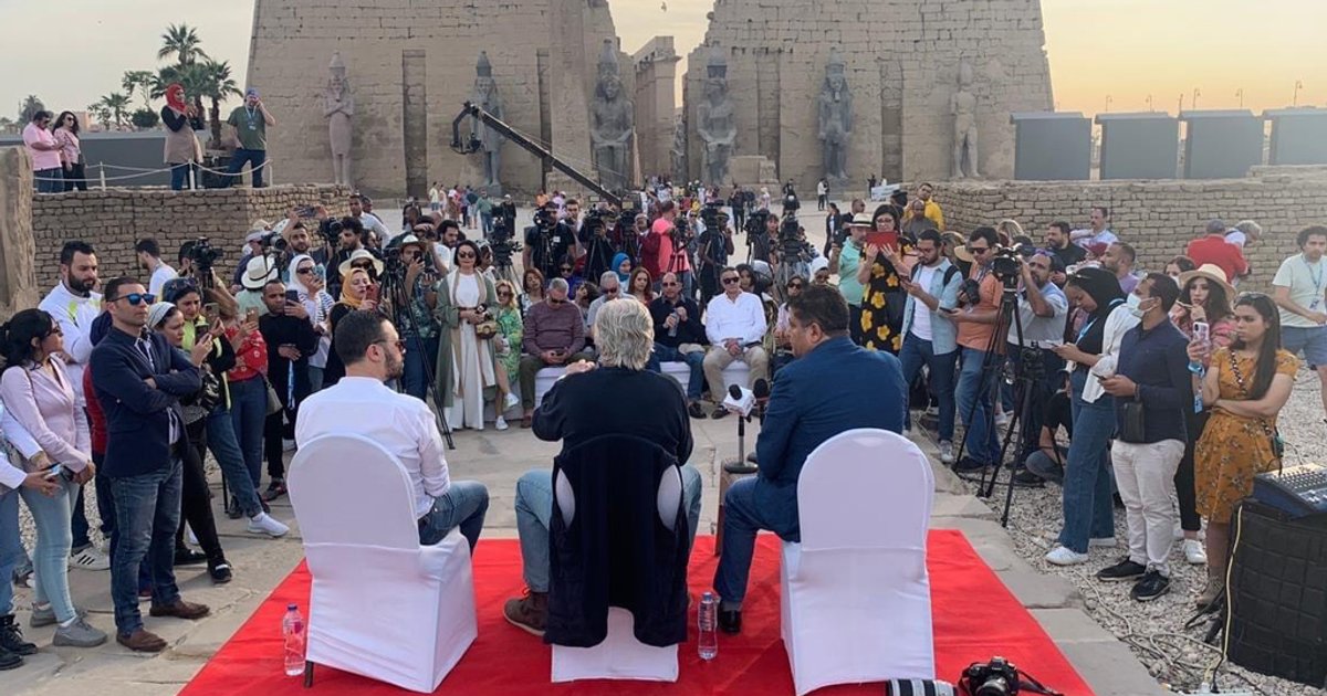 Eröffnung der Yusuf Shahin Ausstellung beim Luxor Festival