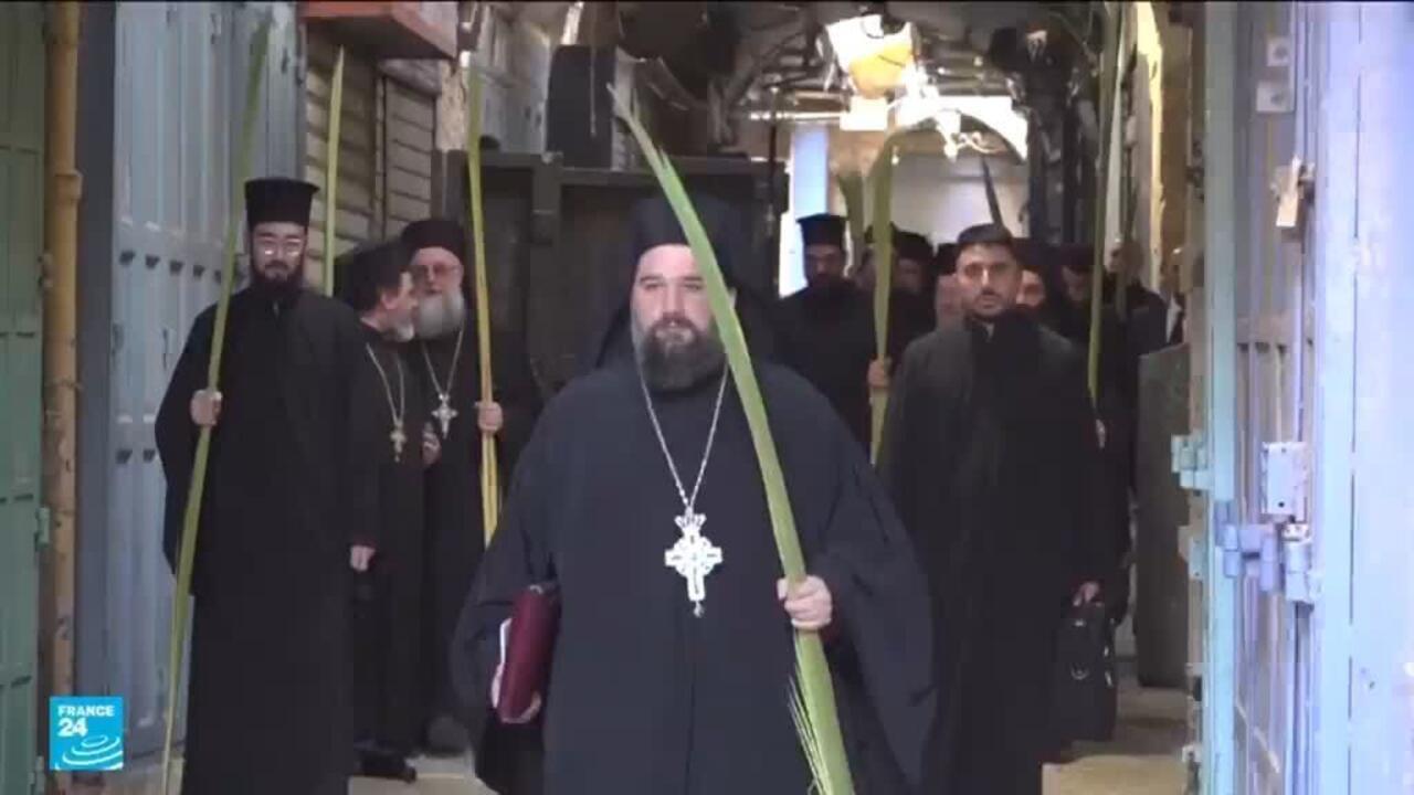 أجواء الحرب تخيم على احتفالات أحد الشعانين في القدس