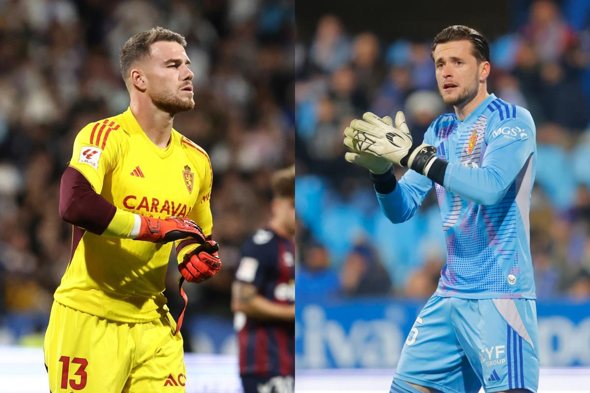 حارس مرمى ريال سرقسطة يضرب خصمه بعد الطرد