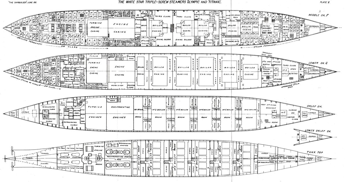 Plans et designs du Titanic exposés au public