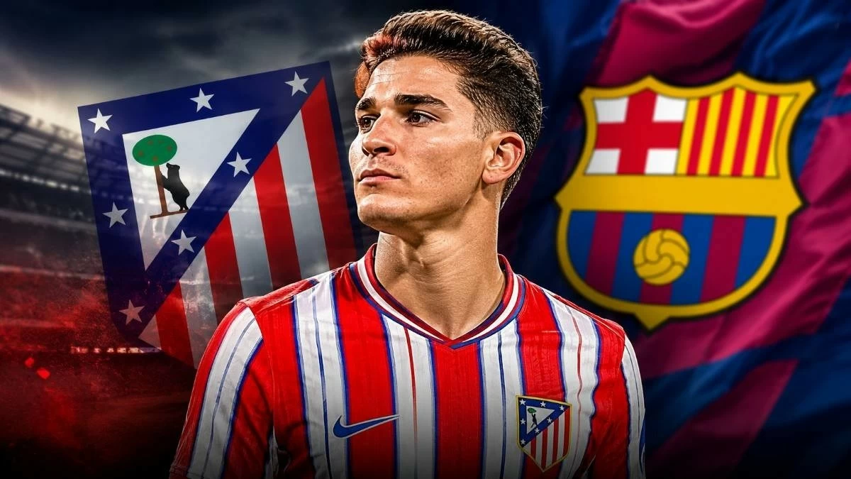 برشلونة يقدم عرضاً لضم ألفاريز من أتلتيكو مدريد