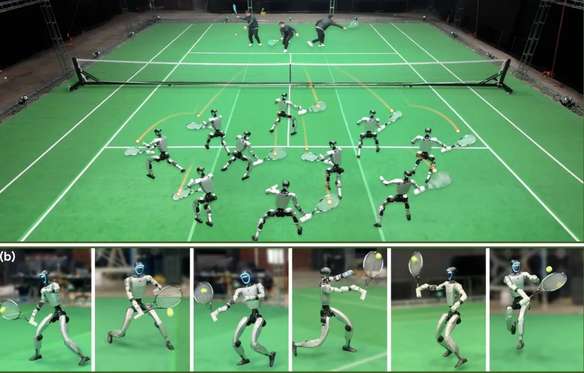 Roboter lernen Tennisfähigkeiten aus unvollständigen Daten