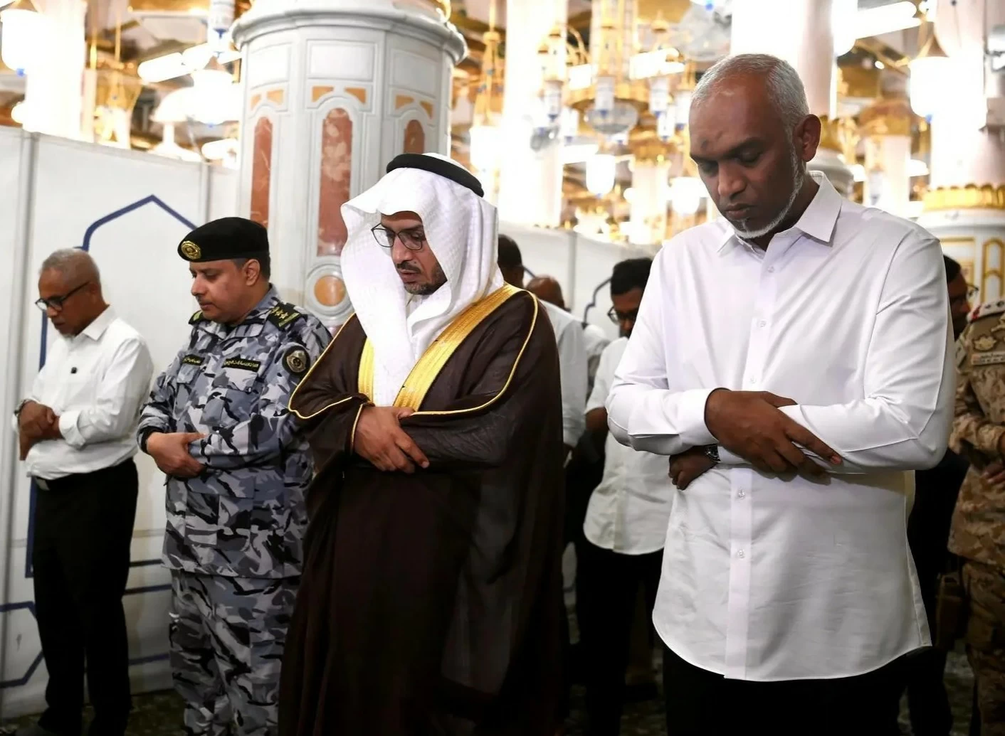 زيارة رئيس المالديف للمسجد النبوي