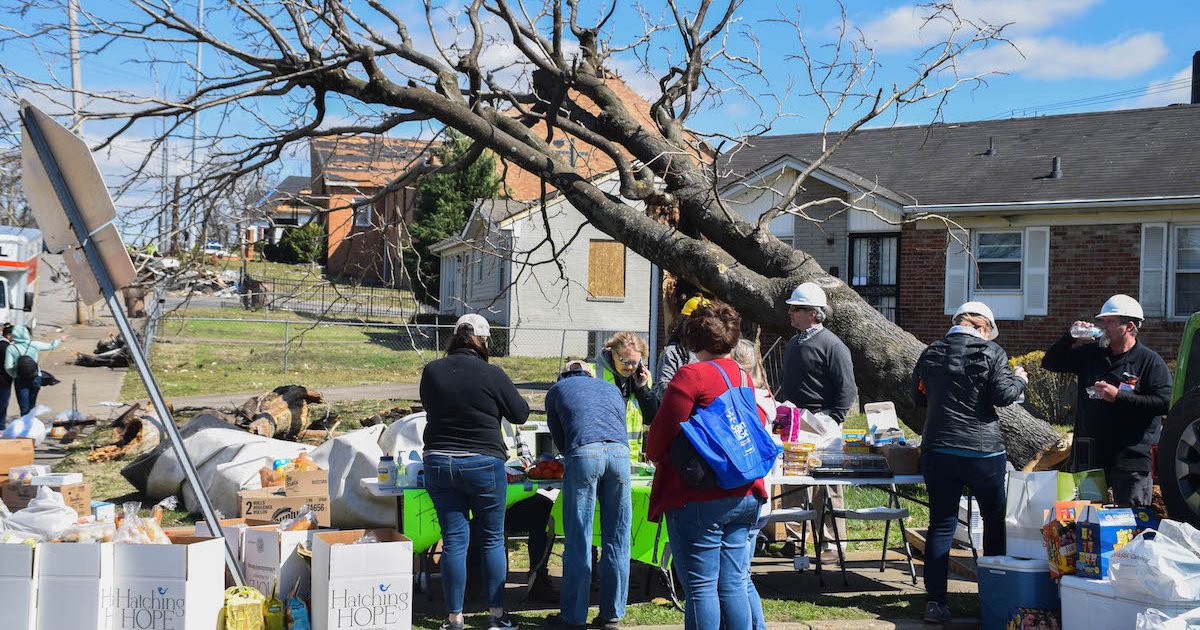 Volunteers Support Government Efforts Against Weather Low