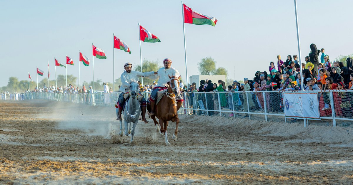 Hochzeit der Gewinner beim Pferderennen-Festival in Hail