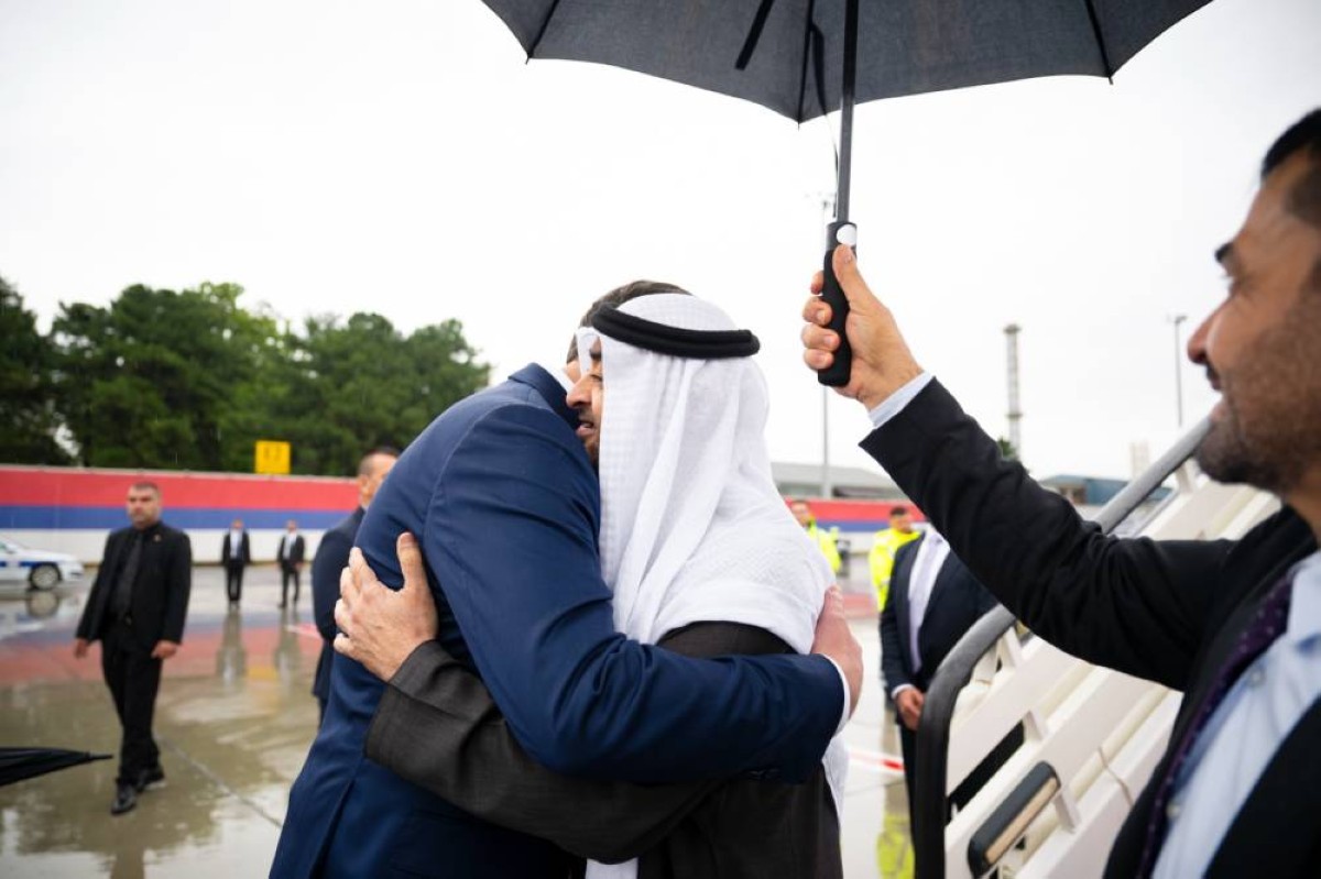 زيارة محمد بن زايد لعيسى سعيد الخييلي