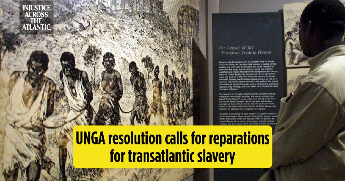 UN Declares Slave Trade a Crime Against Humanity